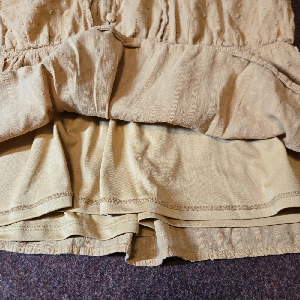 Lane Bryant Short-sleeve Peplum Blouse In Golden Orange Size 18 - Picture 6 of 11